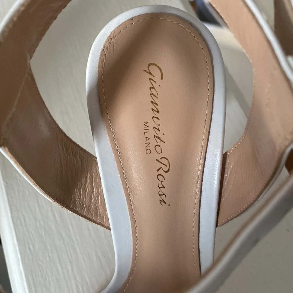 Gianvito Rossi White high heel sandals